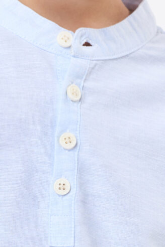 חולצת גלביה במראה פשתן לילדים