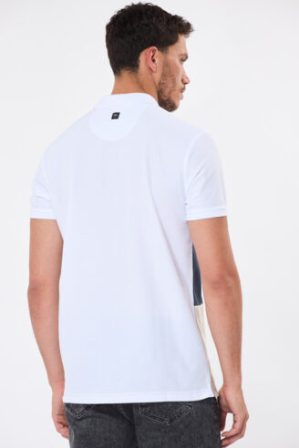 חולצת פולו פיקה קולור בלוק