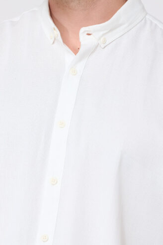 חולצה מכופתרת raw soft - לבן