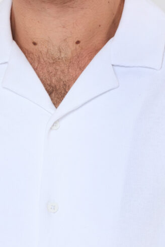 חולצה מכופתרת שרוול קצר ג`רסי ריב