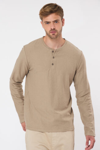 חולצת טי כפתורים סלאב heavy - חקי חולצת טי כפתורים סלאב heavy - חקי