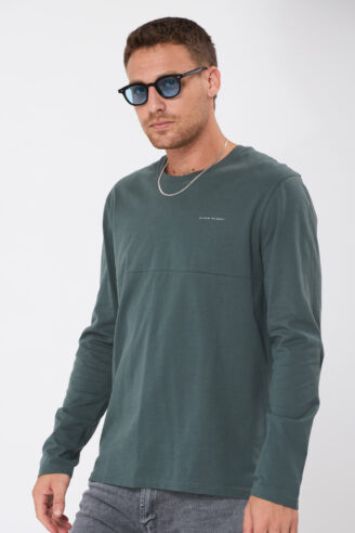 טי soft touch חתך - ירוק