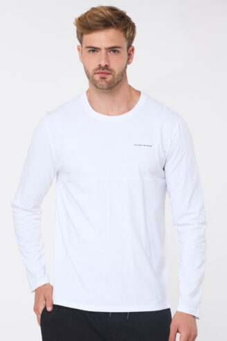 טי soft touch חתך - לבן טי soft touch חתך - לבן