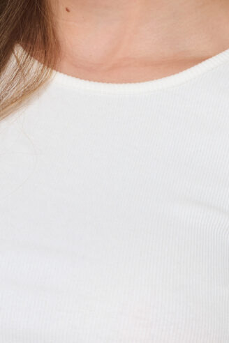 חולצת בייסיק ריב שרוול ארוך - אופוויט