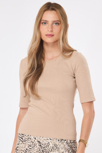 חולצת ריב בייסיק - אבן