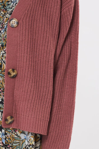 קרדיגן ילדות קצר - ורוד