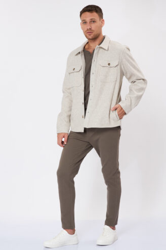 ג'קט ג'רסי במראה צמר - אופוייט