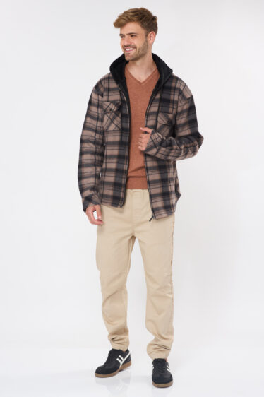 ג'קט פליז משבצות