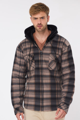 ג'קט פליז משבצות