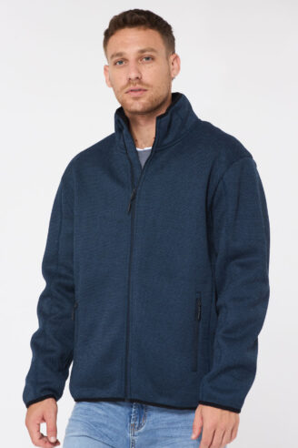 מעיל  קל  טקסטורת אוקספורד - כחול