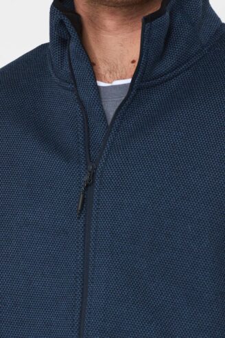 מעיל  קל  טקסטורת אוקספורד - כחול