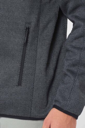 מעיל  קל  טקסטורת אוקספור - אפור כהה