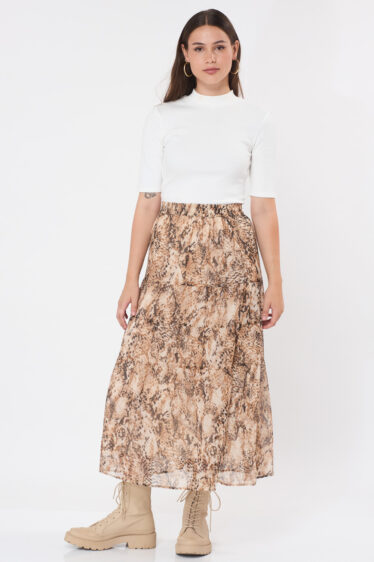 חצאית מקסי מודפסת