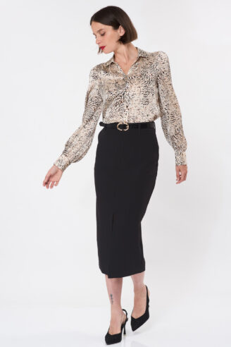 חצאית עפרון אלגנט - שחור