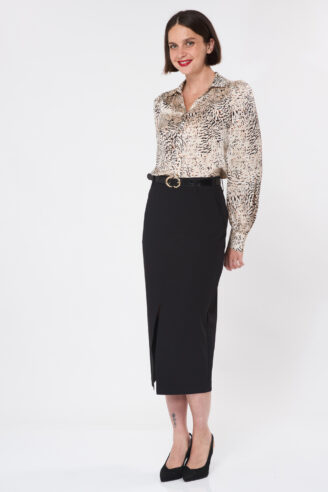 חצאית עפרון אלגנט - שחור
