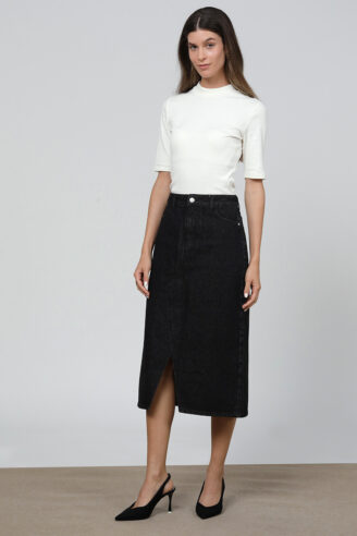 חצאית ג'ינס מידי