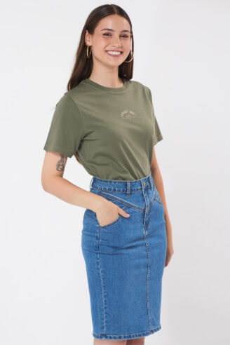 חצאית ג'ינס - כחול ג'ינס חצאית ג'ינס - כחול ג'ינס