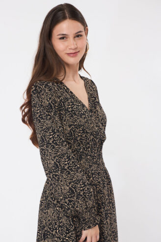 שמלת מידי מודפסת