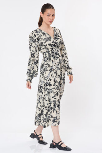 שמלת מידי מודפסת