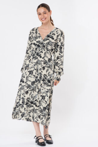 שמלת מידי מודפסת