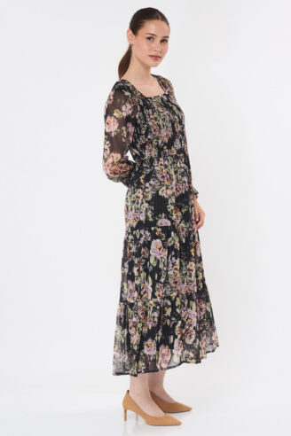 שמלת שיפון וואו! - פרחונית