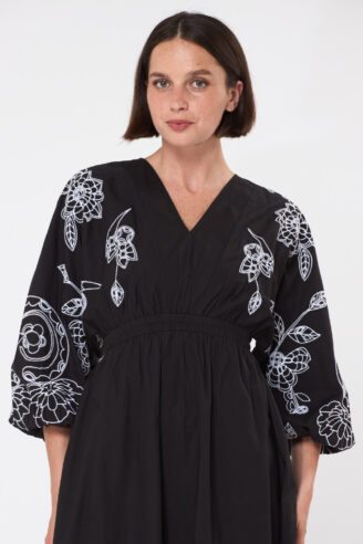 שמלת ריזורט - שחור