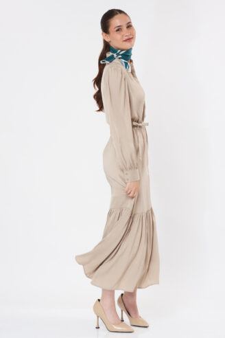 שמלת מקסי אלגנט - אבן