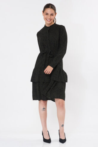 שמלת קומות מודפסת