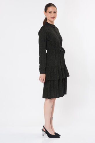 שמלת קומות מודפסת