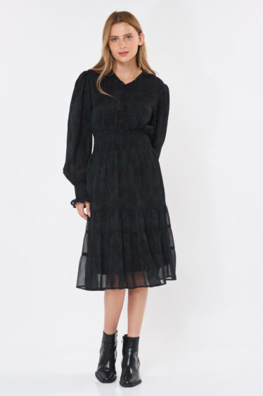 שמלת שיפון מודפסת קומות