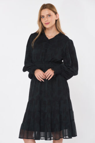 שמלת שיפון מודפסת קומות