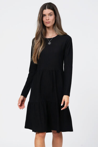 שמלת קומות מודפסת