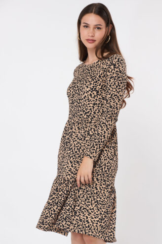 שמלת קומות מודפסת