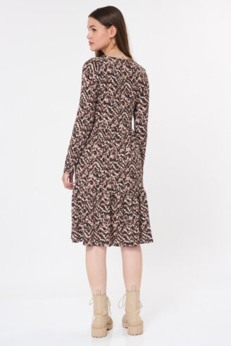 שמלת קומות מודפסת