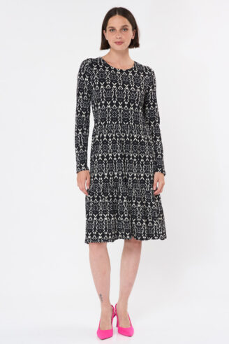 שמלת קומות מודפסת