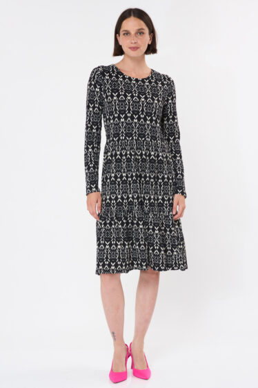 שמלת קומות מודפסת