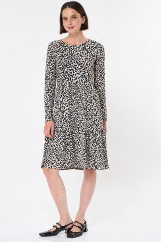 שמלת קומות מודפסת