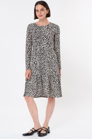 שמלת קומות מודפסת