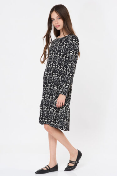 שמלת ילדות סריג מודפסת