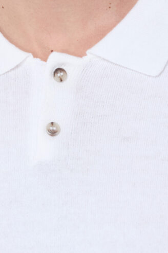 סריג בייסיק פולו - לבן