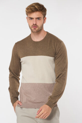 סריג בייסיק tricolor - שילוב 2