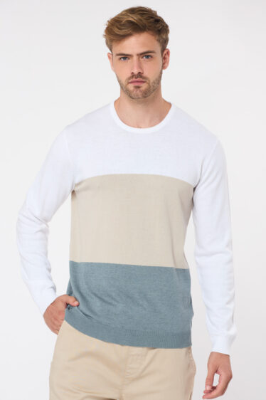 סריג בייסיק tricolor - שילוב 3