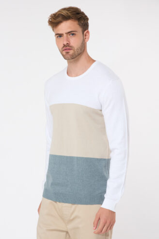 סריג בייסיק tricolor - שילוב 3