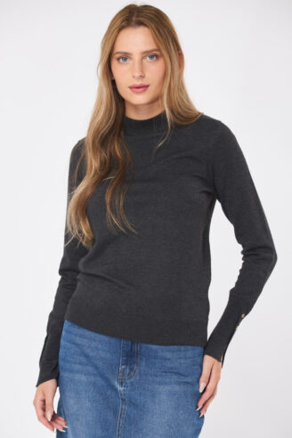 סריג גולף- אפור כהה