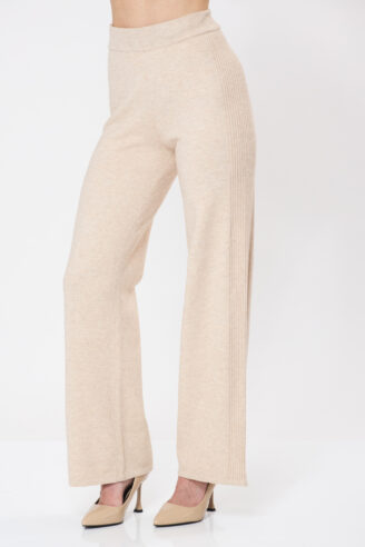 מכנס סריג ישר - אבן