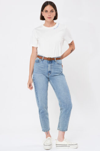 מכנס ג'ינס גזרת MOM