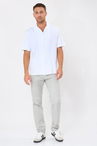 מכנס טויל שטוף 5 כיסים - אבן