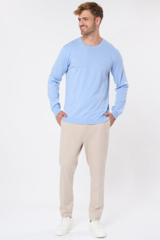 מכנסי אלגנט ג'רסי - אבן