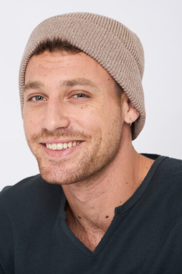 כובע סריג רך - בז'