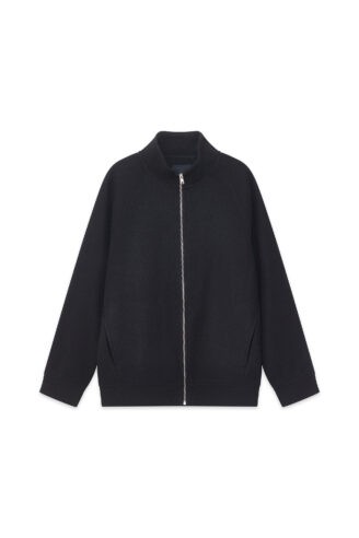 מעיל קל דמוי צמר - שחור